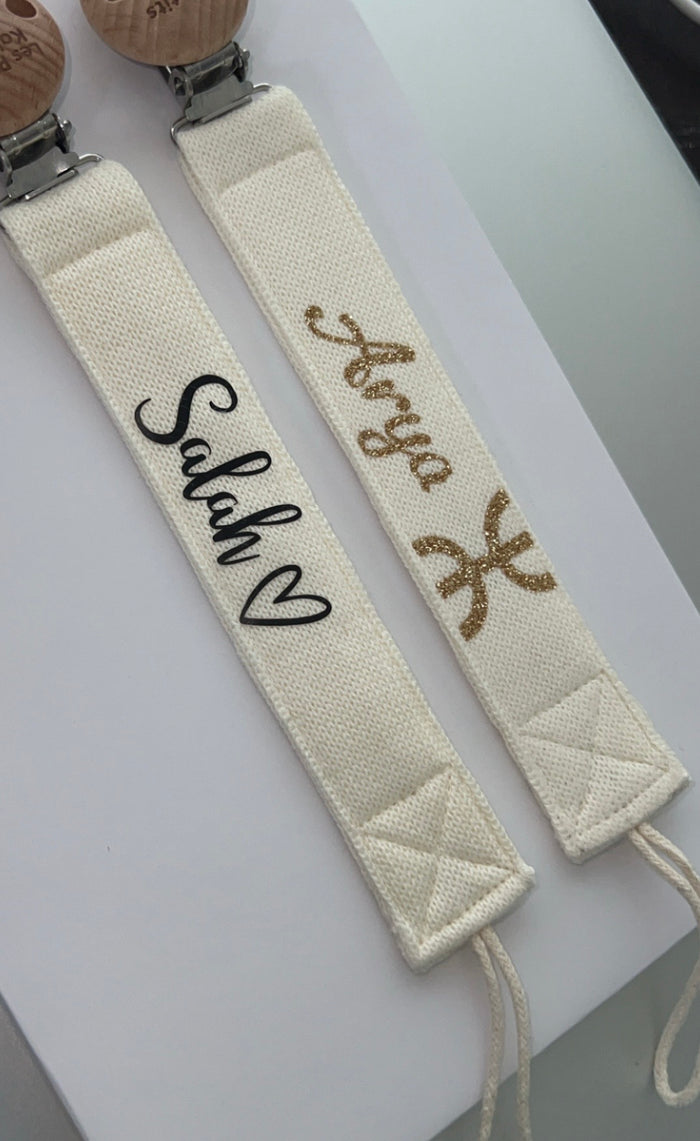 Attache tétine personnalisable
